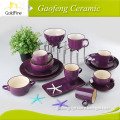 purple stoneware dinnerware sets